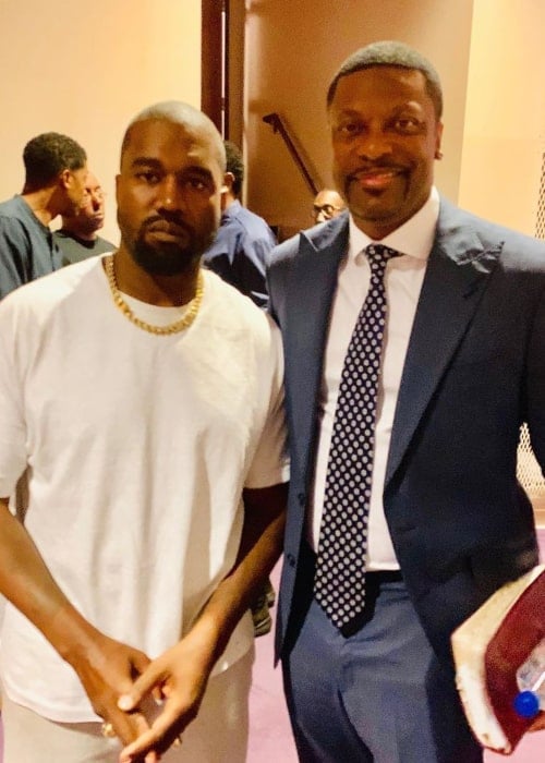 Chris Tucker and Kanye West, as seen in September 2019