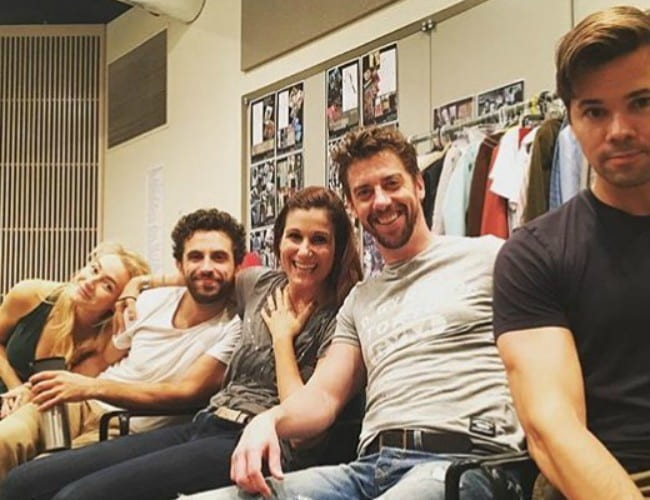 Christian Borle with his friends as seen in August 2017