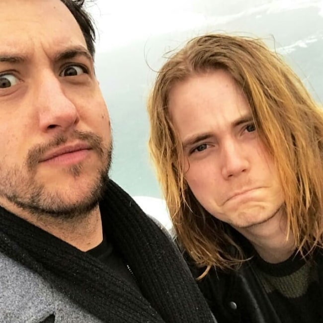 Conor Mason as seen in a selfie taken with Nothing But Thieves bassist Philip Blake in March 2018