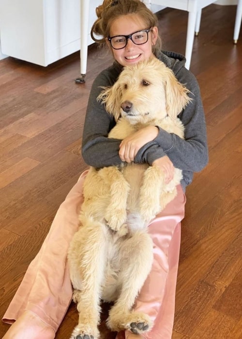 Daniell Tannerites as seen in a picture taken with her dog Charlie in September 2019