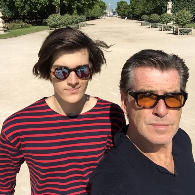 Dylan as seen with his dad Pierce Brosnan