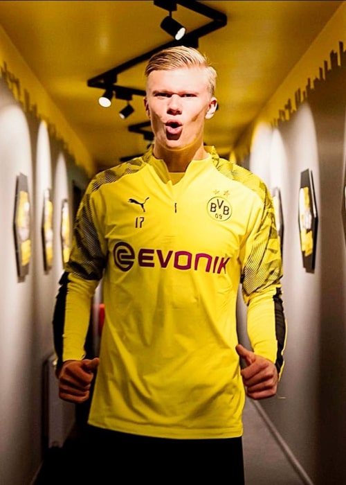 Erling Braut Håland after joining German club Borussia Dortmund in January 2020