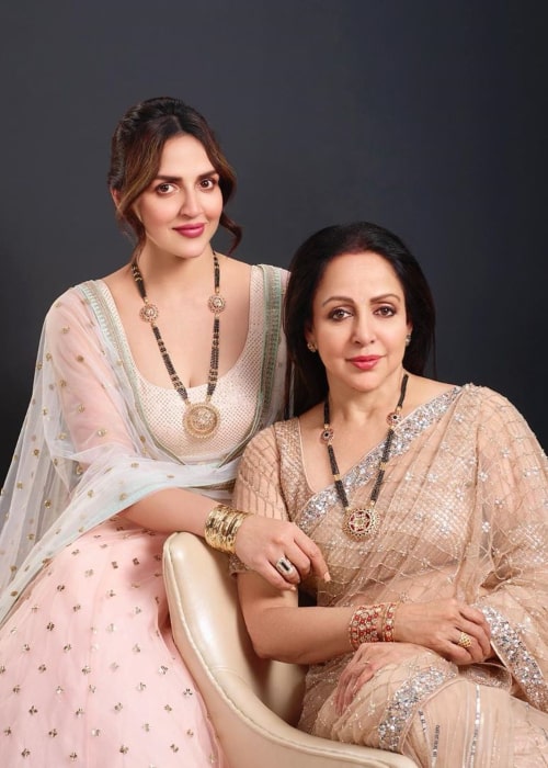 Esha Deol and Hema Malini, as seen in February 2020