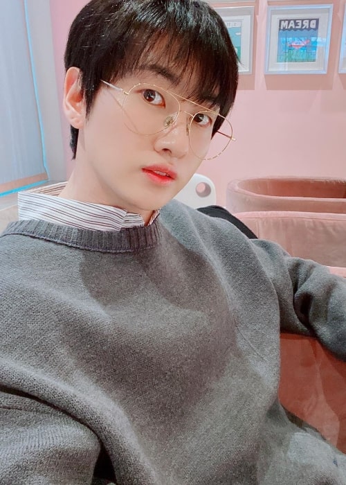 Eunhyuk as seen while taking a selfie in February 2020