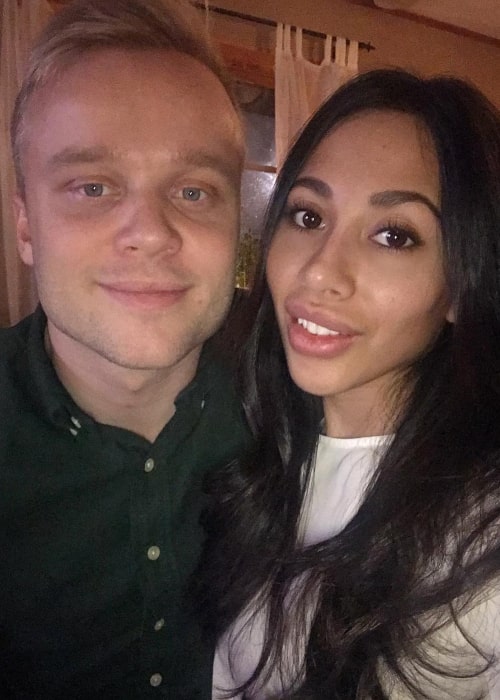 Felix Rosenqvist and Caroline Björkqvist, as seen in December 2018