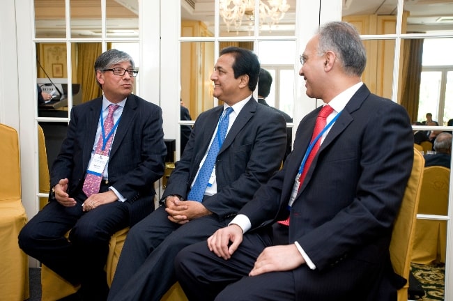 From Left to Right - Rajive Kaul, Rana Kapoor, and Sunil Godhwani at the 2010 Horasis Global India Business Meeting