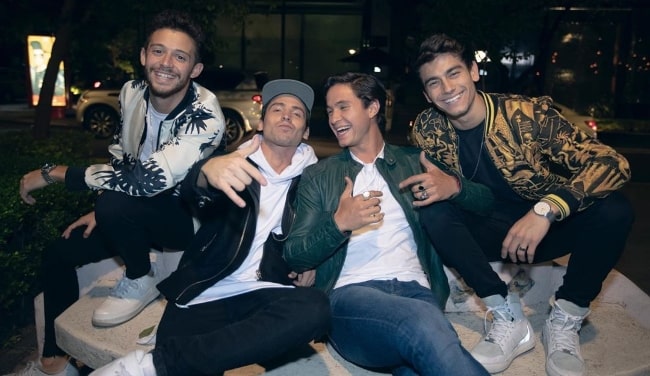 From Left to Right - Ruggero Pasquarelli, Maxi Espindola, Michael Ronda, and Agus Bernasconi as seen while posing for a picture in August 2019