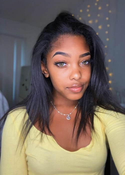 Gabby Morrison as seen while taking a selfie in September 2019
