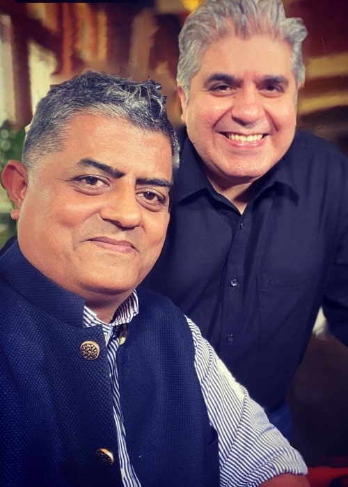 Gajraj Rao (Left) and Rajeev Masand at JW Marriott Mumbai Juhu in February 2020