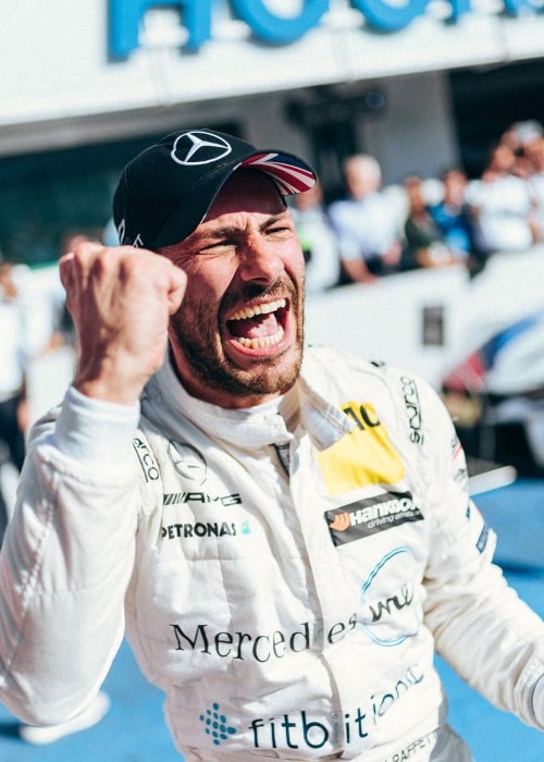 Gary Paffett after winning the DTM championship in October 2018