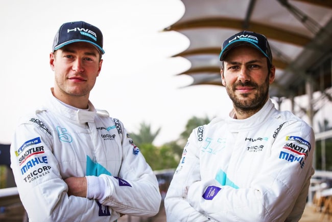 Gary Paffett and fellow Formula E driver Stoffel Vandoorne, as seen in January 2019