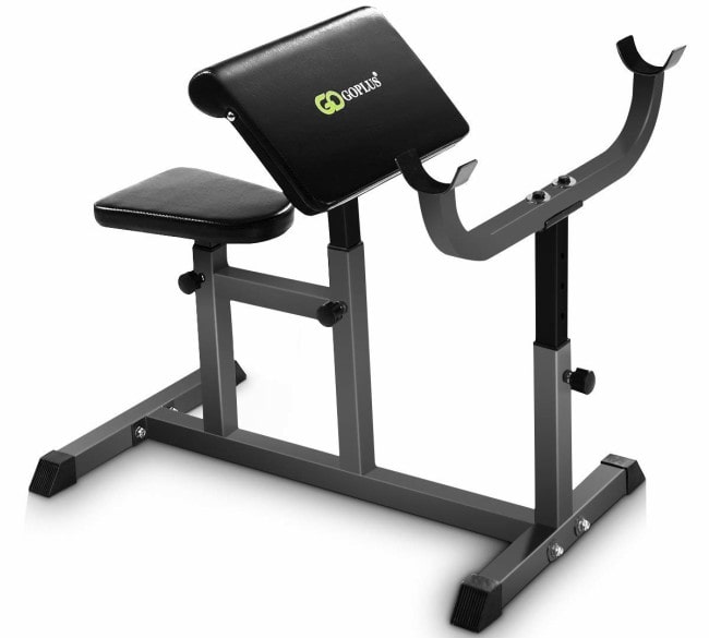 Goplus Preacher Curl Weight Bench