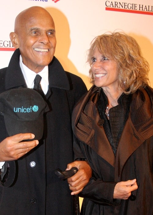 Harry Belafonte as seen alongside his wife Pamela at the 120th Anniversary of Carnegie Hall in the Museum of Modern Art, New York City in April 2011