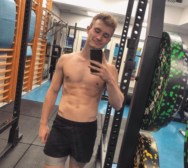 Jack Laugher in an Instagram selfie in September 2019