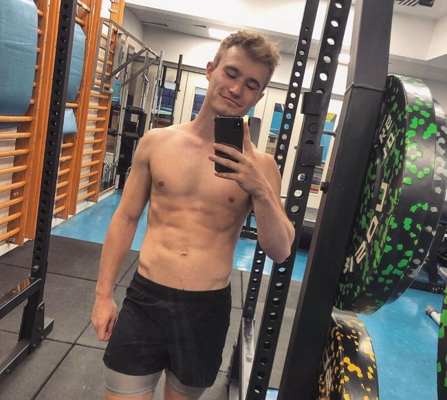 Jack Laugher in an Instagram selfie in September 2019