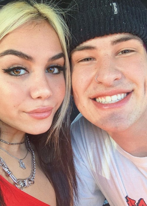 Jake Webber and Tara Thompson, as seen in October 2019