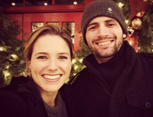 James Lafferty and Sophia Bush in a selfie in July 2015