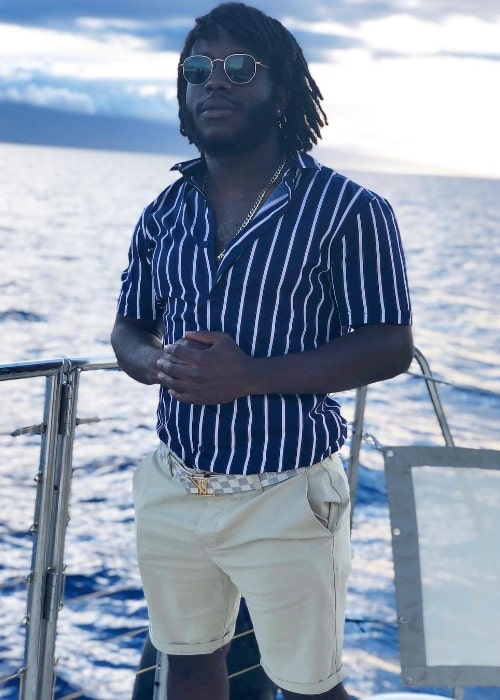 Jerry Purpdrank as seen while posing for the camera in Lahaina, Hawaii in August 2018