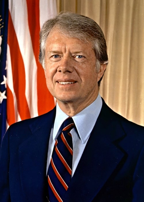 Jimmy Carter as seen in his presidential photograph in January 1977