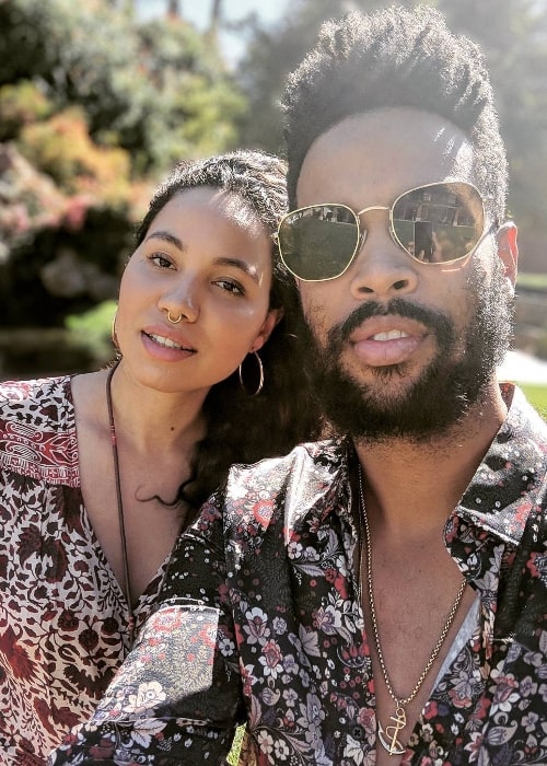 Josiah Bell as seen while clicking a selfie along with Jurnee Smollett Bell in October 2017