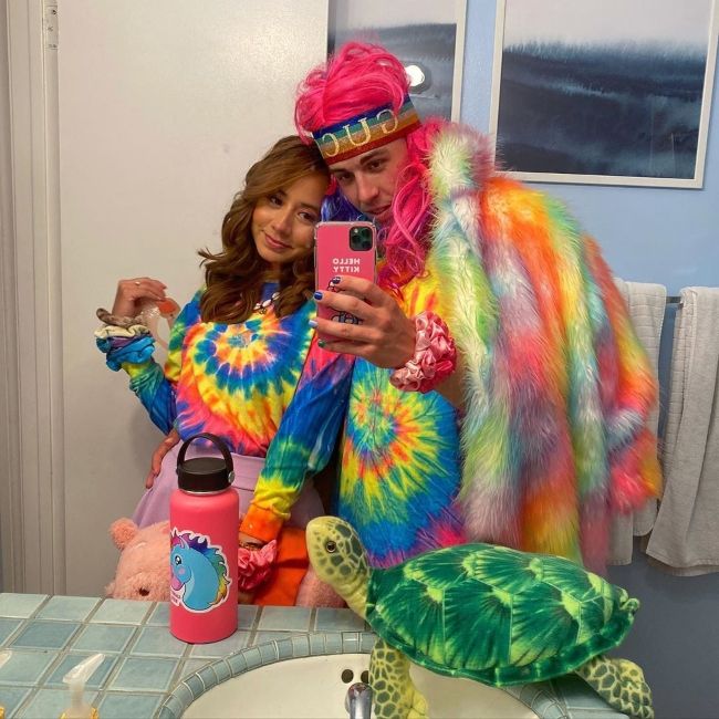 Jostasy posing with her boyfriend Candy Ken in November 2019