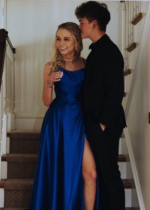 Kay Cook with her boyfriend Zach Herron as seen in June 2019