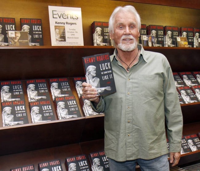 Kenny Rogers during an event for the promotion of his book titled Luck or Something Like Itin July 2019