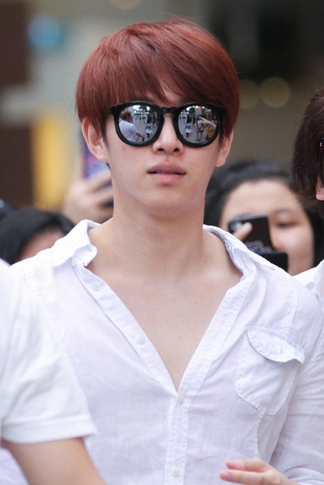 Kim Hee-chul as seen at Universal Studios Singapore in 2013