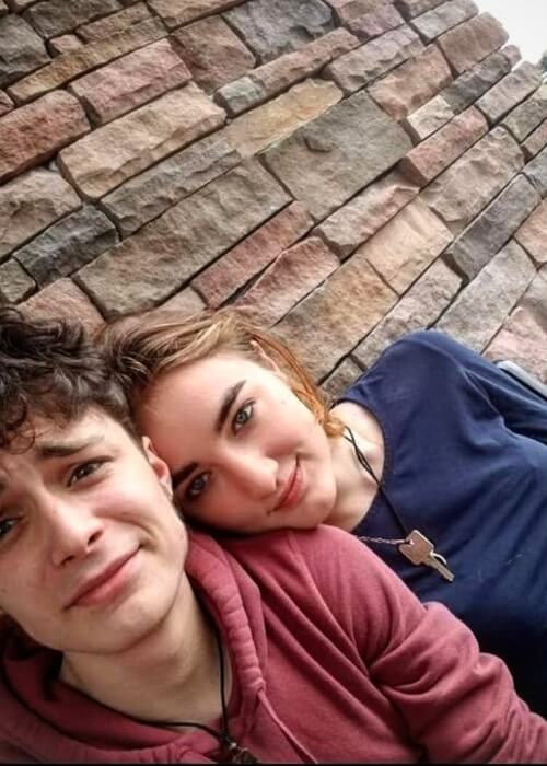 Lucas Jade Zumann as seen in a selfie taken with his girlfriend Shannon Sullivan in October 2019