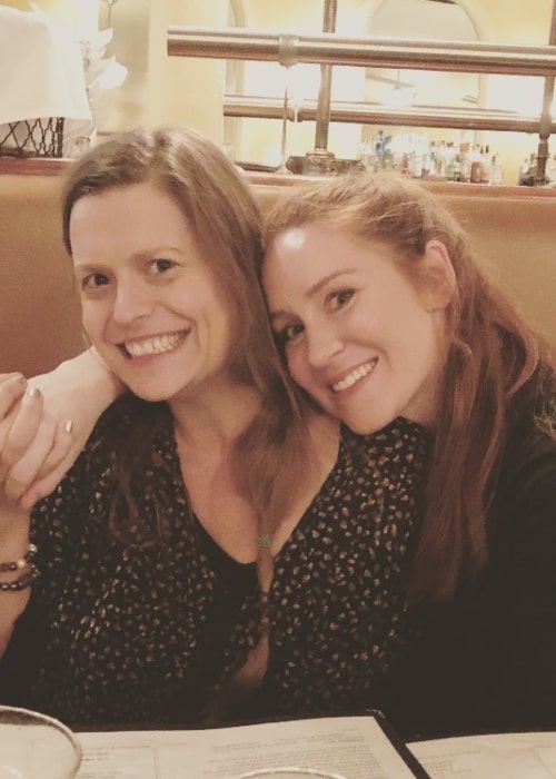 Marianna Palka as seen in a picture taken with fellow actress Paige Howard in November 2019