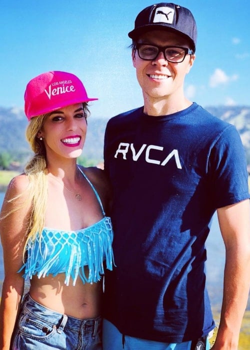 Matt Slays and Rebecca Zamolo, as seen in August 2018