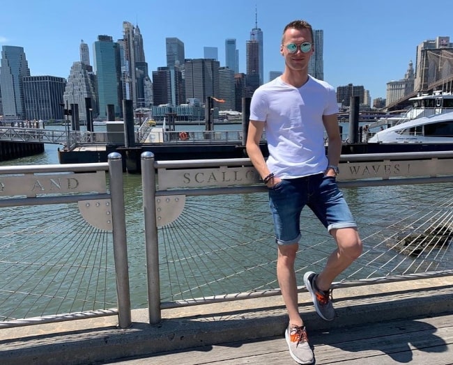 Maximilian Günther posing for a picture in New York City, New York, United States in July 2019