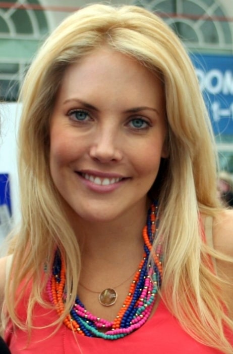 Mercedes McNab as seen while smiling for a picture at San Diego Comic-Con 2011