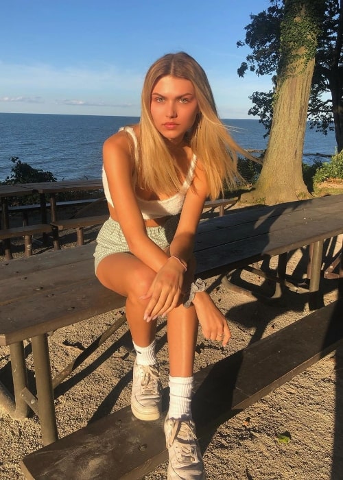 Michelle Wozniak as seen while posing for a picture in September 2019