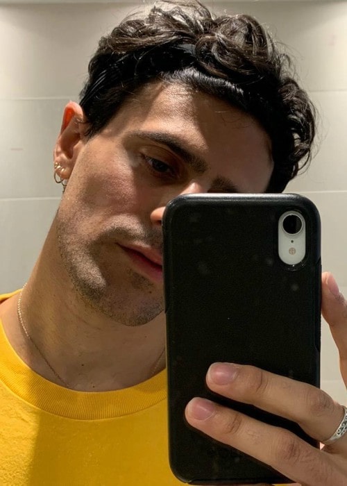 Milan Neil Amin-Smith in a selfie in May 2019