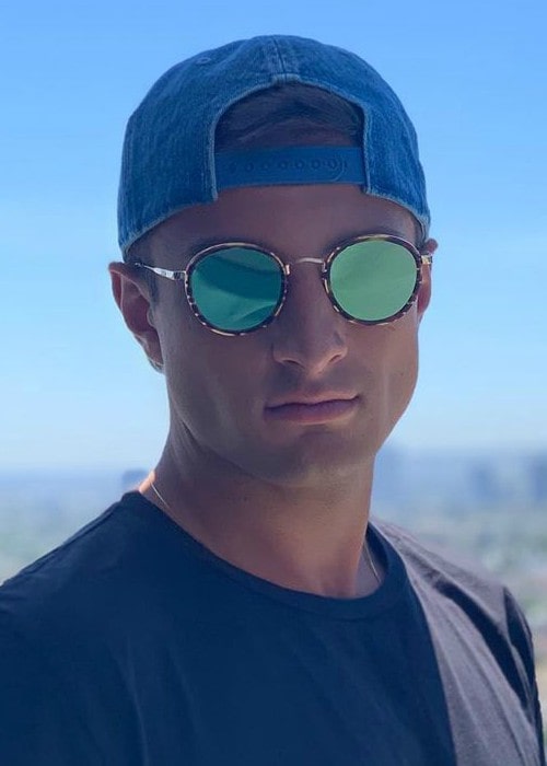 Mitch Evans in an Instagram post as seen in August 2019