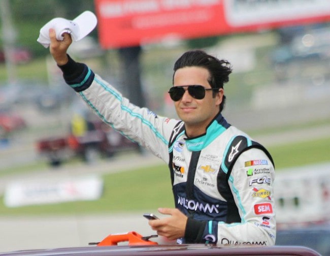 Nelson Piquet Jr. at the 2013 Johnsonville Sausage 200 Nationwide Series race