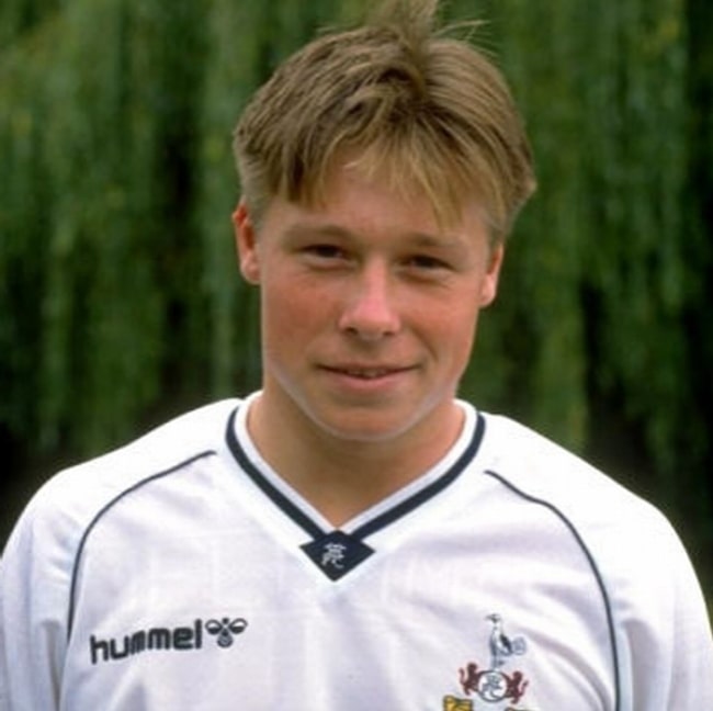 Nick Barmby in his youth posing for a photo