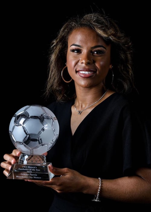 Nikita Parris after winning the 'FWA Women’s Player of the Year' award in May 2019