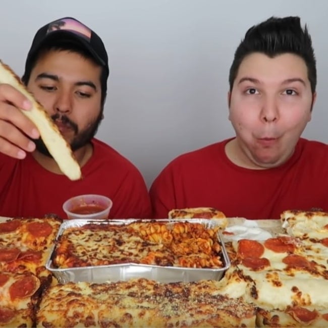 Nikocado Avacado as seen in a screenshot taken from his video This is why Orlin left me.....Pizza hut Mukbang that was uploaded to his channel on February 10, 2020