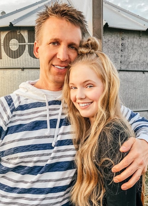 Paityn Madich as seen in a picture taken with her father on the day of his birthday in June 2019