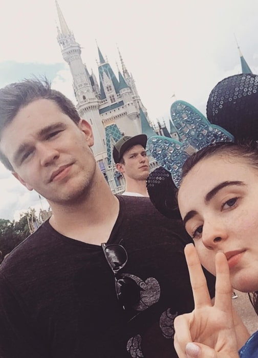 Peyton Clark as seen in a selfie taken with his ex-girlfriend Sarah Carpenter in Walt Disney World in August 2017