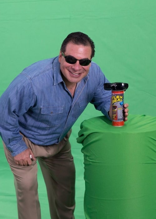 Phil Swift as seen in a picture taken with a Flex Seal product of his in January 2020