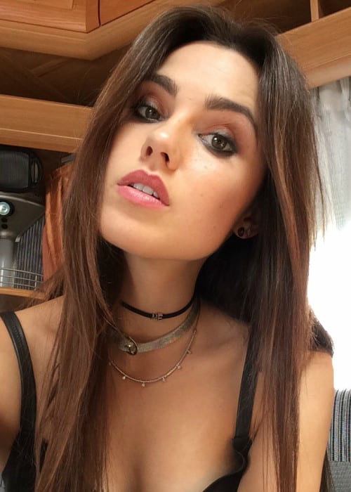 Poppy Drayton in a selfie in July 2017