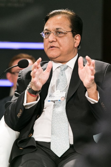 Rana Kapoor as seen while speaking at the World Economic Forum on India 2012