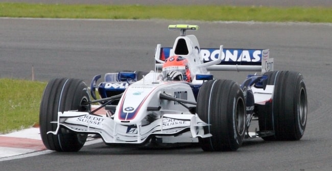 Robert Kubica as seen while driving for BMW Sauber at the 2007 British Grand Prix