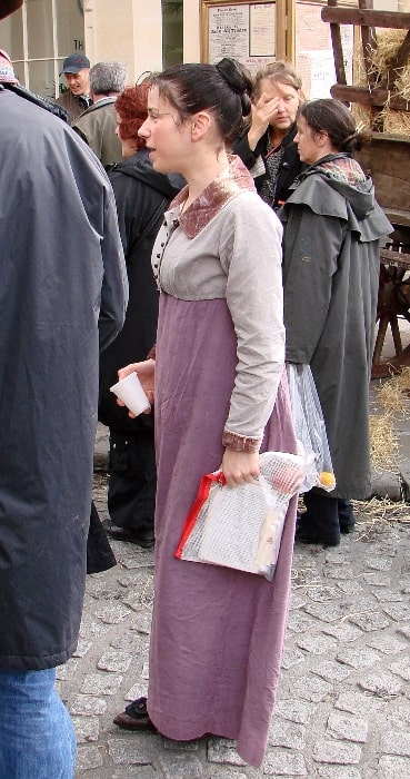 Sally Hawkins as seen in Bath, England during location shooting for 'Persuasion' in 2006