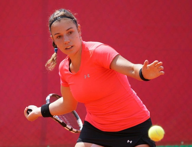 Sharon Fichman during a match in May 2013