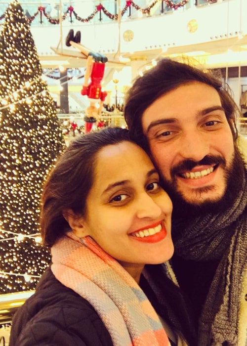 Shweta Pandit and Ivano Fucci, as seen in December 2019