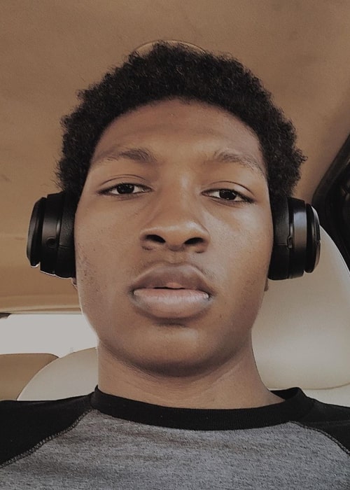 Skylan Brooks as seen in a closeup picture taken in March 2020